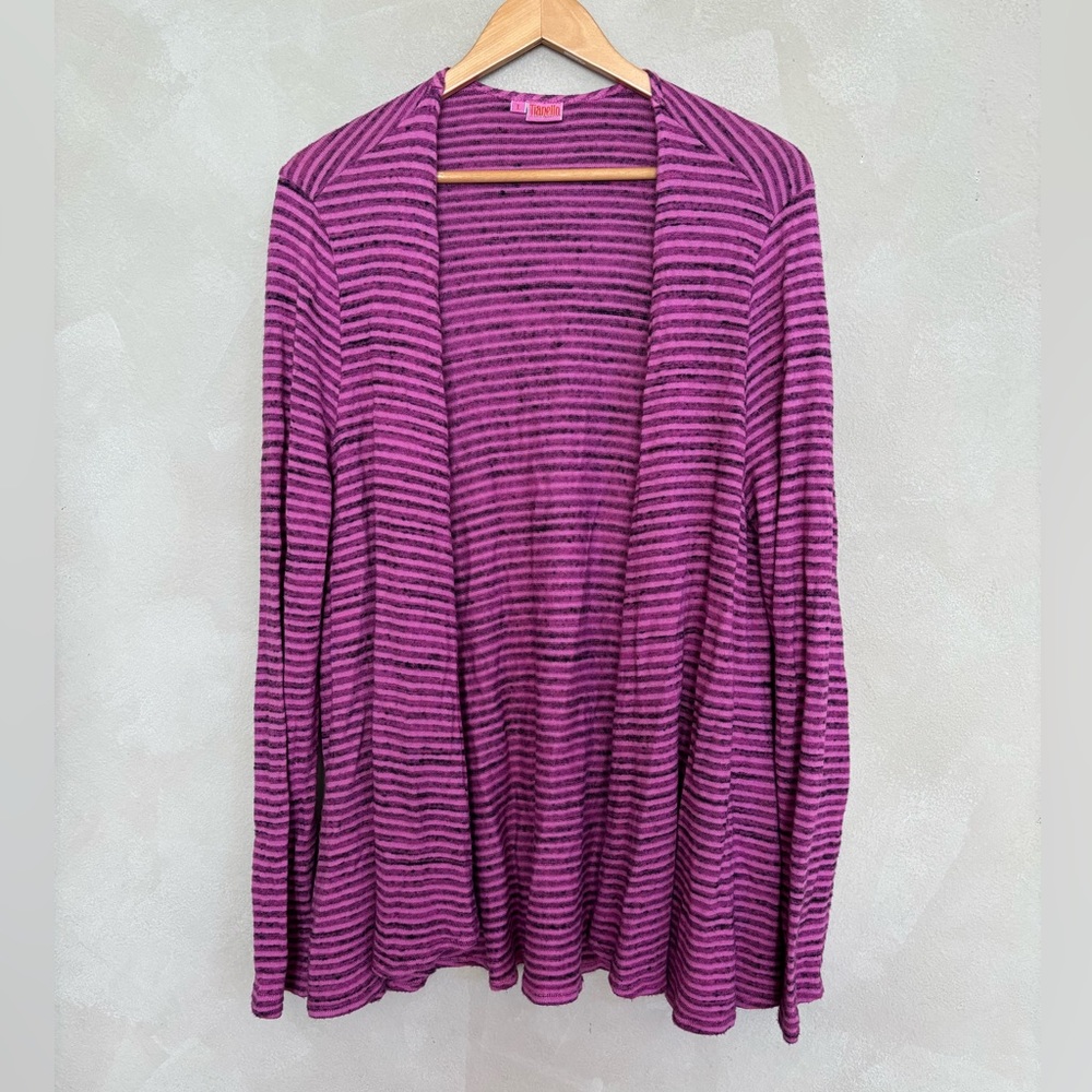 Tianello flow open front cardigan sweater